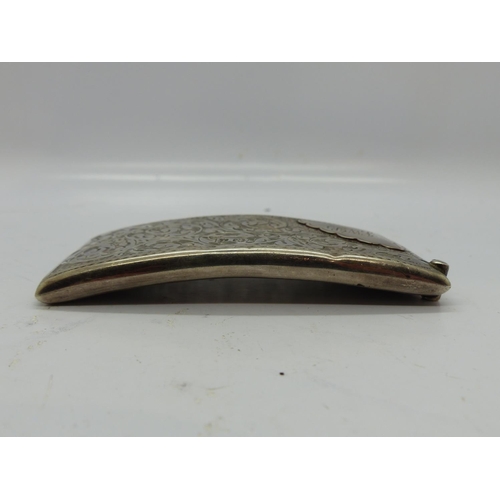 206 - Hallmarked silver card case, Birmingham assay, 34g. UK P&P Group 1 (£16+VAT for the first lot and £2... 