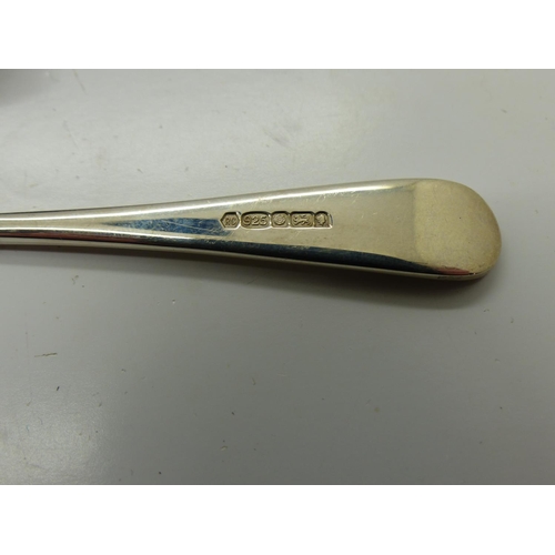 212 - Six hallmarked silver spoons, Sheffield assay, 130g, boxed. UK P&P Group 1 (£16+VAT for the first lo... 