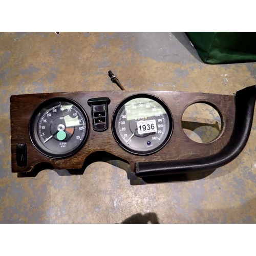 1936 - Dash resembling Jaguar XJ series 1 speedo gauge cluster dash. Not available for in-house P&P