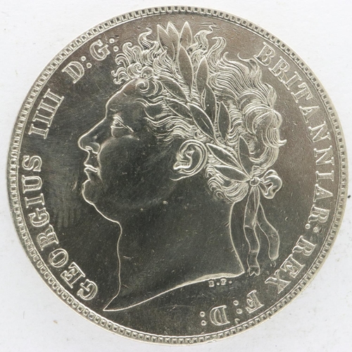 2081 - 1821 silver half crown of George IV - aEF grade. UK P&P Group 0 (£6+VAT for the first lot and £1+VAT... 