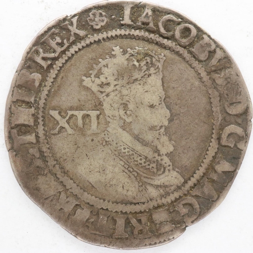 2083 - 1620 hammered silver shilling of James I, 6th bust full flan, aVF. UK P&P Group 0 (£6+VAT for the fi... 