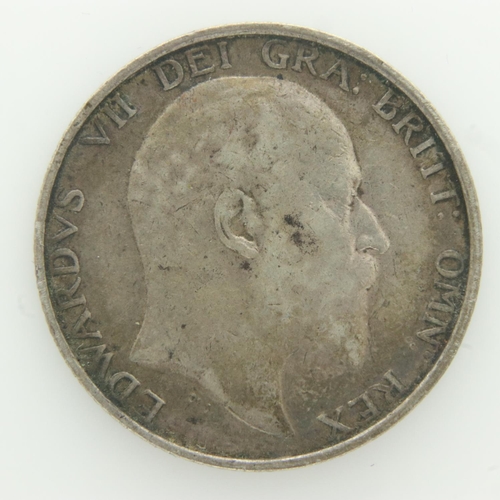 2026 - 1902 - Silver shilling of Edward VII - gVF with dark tone. UK P&P Group 0 (£6+VAT for the first lot ... 