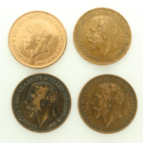 2034 - Georgian pennies including a Heaton mint example. UK P&P Group 0 (£6+VAT for the first lot and £1+VA... 