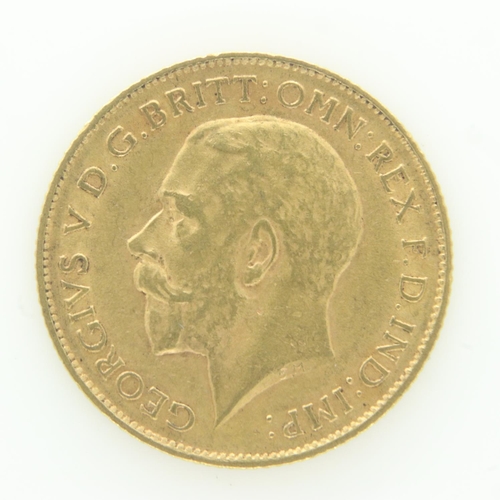 2038 - 1912 gold half sovereign of George V. UK P&P Group 0 (£6+VAT for the first lot and £1+VAT for subseq... 