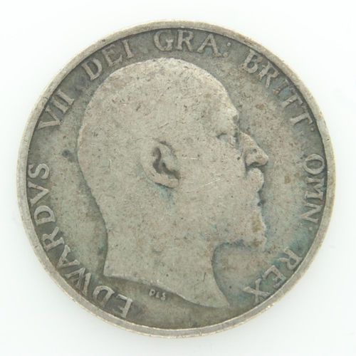 2042 - 1910 - Silver shilling of Edward VII - nVF. UK P&P Group 0 (£6+VAT for the first lot and £1+VAT for ... 