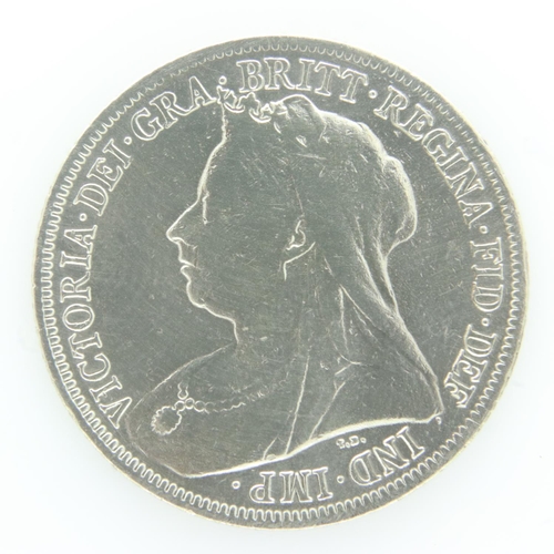 2048 - 1899 - Silver shilling of Queen Victoria - aVF grade. UK P&P Group 0 (£6+VAT for the first lot and £... 