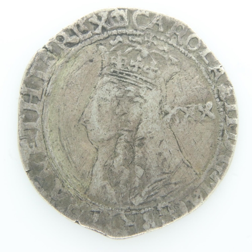 2062 - Scottish hammered silver 30 pence of Charles I, VF grade. UK P&P Group 0 (£6+VAT for the first lot a... 