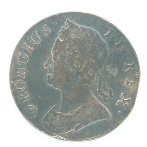 2065 - 1745 - Copper halfpenny of King George III - aVF; scratches. UK P&P Group 0 (£6+VAT for the first lo... 