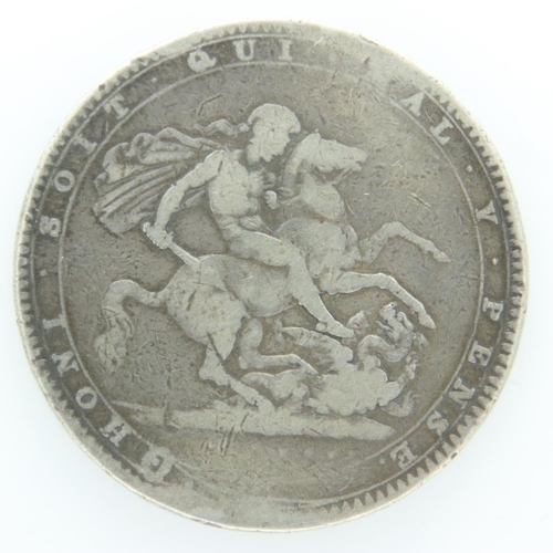 2068 - 1820 silver crown of George III - F grade. UK P&P Group 0 (£6+VAT for the first lot and £1+VAT for s... 