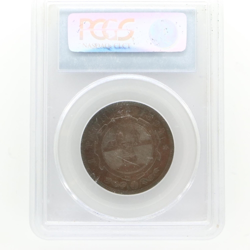 2075 - 1894 PCGS slabbed South African one penny. UK P&P Group 0 (£6+VAT for the first lot and £1+VAT for s... 