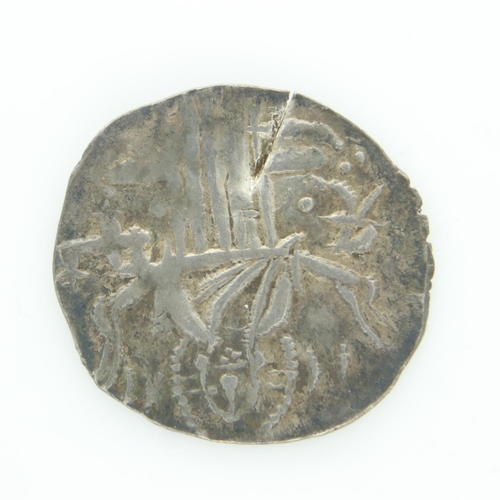 2076 - c16th century hammered silver Italian grosso. UK P&P Group 0 (£6+VAT for the first lot and £1+VAT fo... 