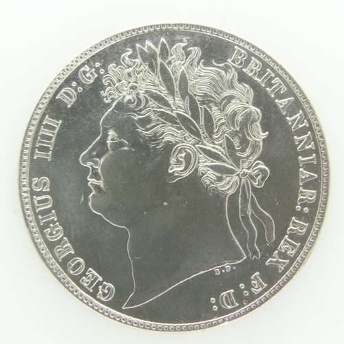 2081 - 1821 silver half crown of George IV - aEF grade. UK P&P Group 0 (£6+VAT for the first lot and £1+VAT... 