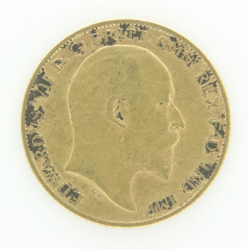 2086 - 1906 gold half sovereign of Edward VII. UK P&P Group 0 (£6+VAT for the first lot and £1+VAT for subs... 