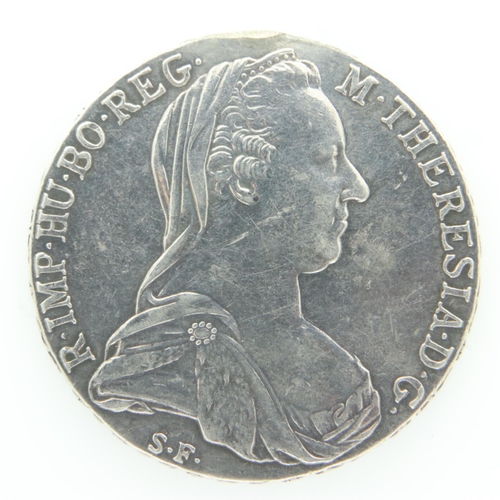 2105 - 1780 silver Austrian Maria Theresa Restrike - EF grade. UK P&P Group 0 (£6+VAT for the first lot and... 