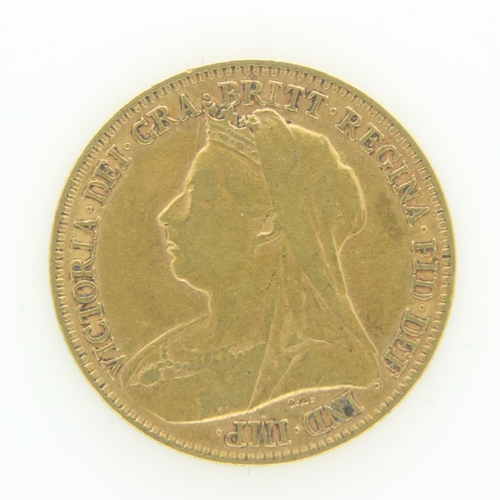 2110 - 1896 gold half sovereign of Queen Victoria. UK P&P Group 0 (£6+VAT for the first lot and £1+VAT for ... 