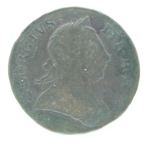 2112 - 1772 halfpenny of George III - gF grade. UK P&P Group 0 (£6+VAT for the first lot and £1+VAT for sub... 