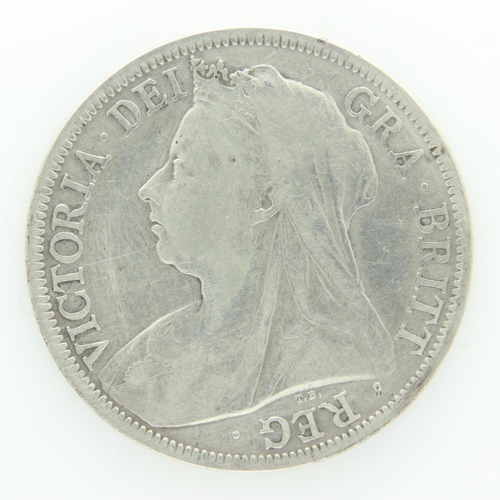 2126 - 1898 silver half crown of Victoria, F grade. UK P&P Group 0 (£6+VAT for the first lot and £1+VAT for... 