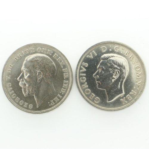 2132 - Two George V silver crowns, EF grade. UK P&P Group 0 (£6+VAT for the first lot and £1+VAT for subseq... 