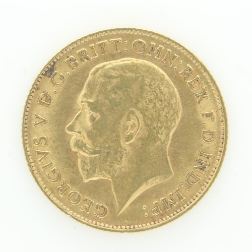 2133 - 1913 gold half sovereign of George V. UK P&P Group 0 (£6+VAT for the first lot and £1+VAT for subseq... 