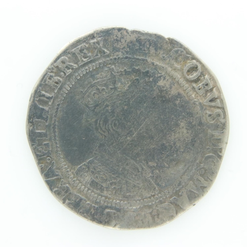 2135 - 1606 Irish silver hammered sixpence of James I - aF grade. UK P&P Group 0 (£6+VAT for the first lot ... 