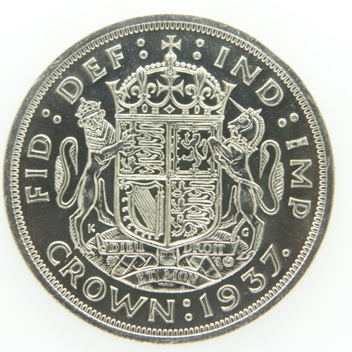 2139 - 1937 silver crown of George VI - EF grade. UK P&P Group 0 (£6+VAT for the first lot and £1+VAT for s... 