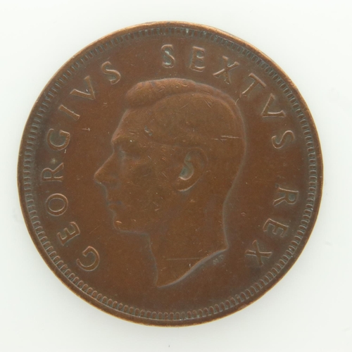 2144 - 1952 Colonial South Africa bronze penny - EF grade. UK P&P Group 0 (£6+VAT for the first lot and £1+... 