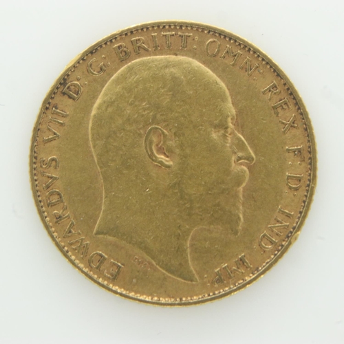 2149 - 1906 gold half sovereign of Edward VII. UK P&P Group 0 (£6+VAT for the first lot and £1+VAT for subs... 