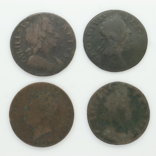 2160 - Early milled halfpenny coins - Circulated grades. UK P&P Group 0 (£6+VAT for the first lot and £1+VA... 