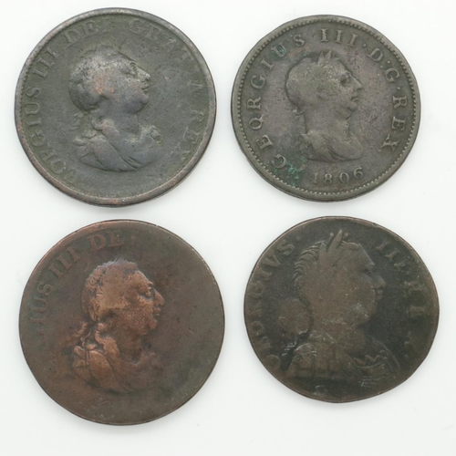 2167 - Circulated early milled small coins of George III. UK P&P Group 0 (£6+VAT for the first lot and £1+V... 