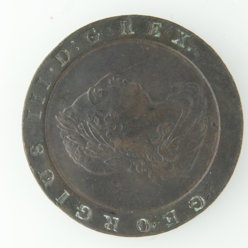 2229 - 1797 cartwheel twopence of George III gVF. UK P&P Group 1 (£16+VAT for the first lot and £2+VAT for ... 