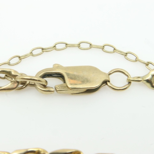 54 - 9ct gold link bracelet, L: 18 cm, 4.6g. UK P&P Group 1 (£16+VAT for the first lot and £2+VAT for sub... 