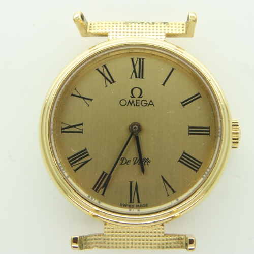 113 - OMEGA: ladies Omega De Ville wristwatch head, mechanical, working at lotting up. UK P&P Group 1 (£16... 