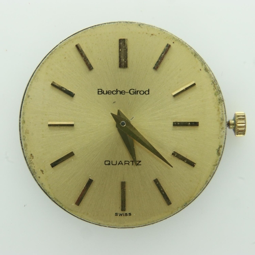 115 - BUECHE GIROD: quartz wristwatch movement. UK P&P Group 0 (£6+VAT for the first lot and £1+VAT for su... 