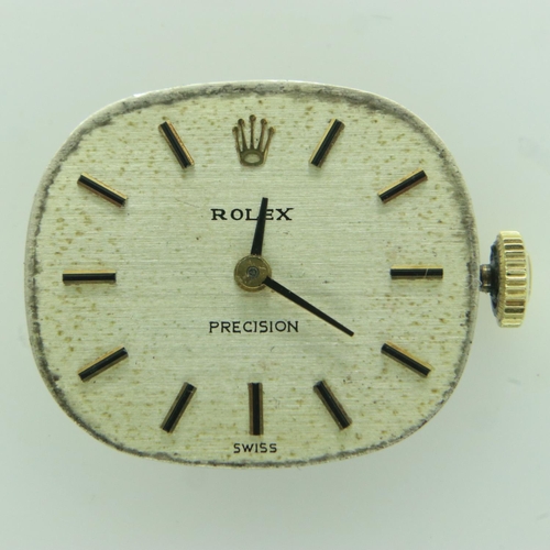 119 - ROLEX: ladies Rolex Precision wristwatch movement, working at lotting. UK P&P Group 0 (£6+VAT for th... 