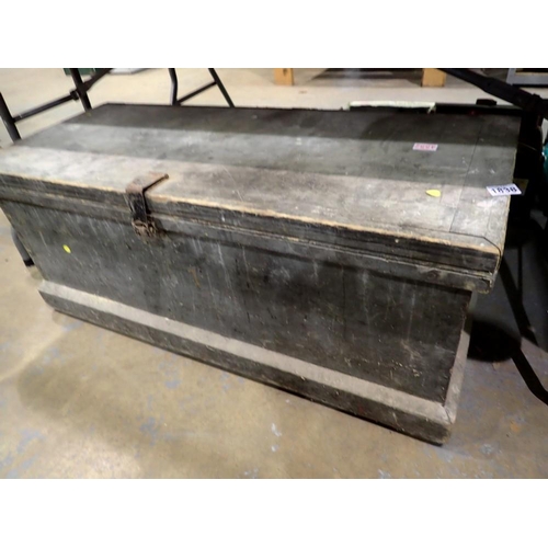 1838 - Large carpenters tool chest with contents. 110cm (L) 45cm (H) 47cm (D) Not available for in-house P&... 