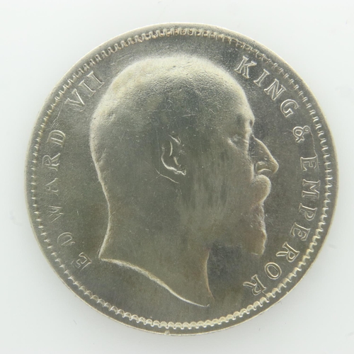 2075A - 1906 silver Colonial Indian rupee of Edward VII - VF grade, UK P&P Group 0 (£6+VAT for the first lot... 