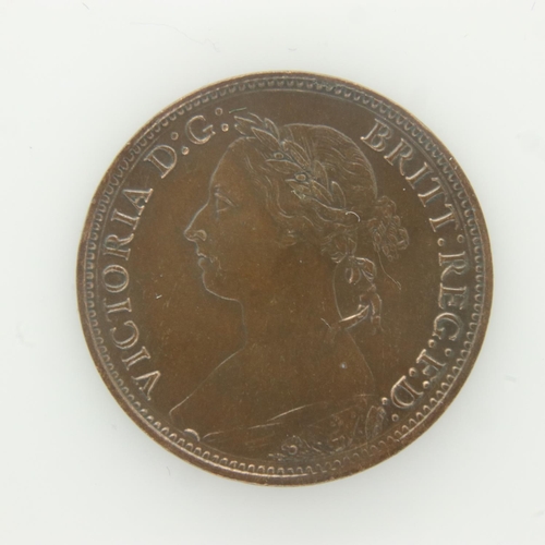 2103A - 1886 bronze farthing of Queen Victoria - gEF grade. UK P&P Group 0 (£6+VAT for the first lot and £1+... 