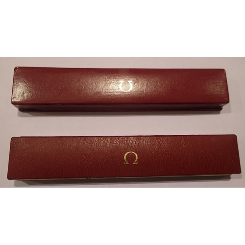 109 - Two Omega wristwatch boxes. UK P&P Group 1 (£16+VAT for the first lot and £2+VAT for subsequent lots... 