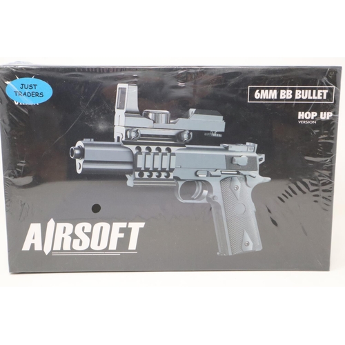 2070 - New old stock airsoft pistol, boxed and factory sealed. UK P&P Group 1 (£16+VAT for the first lot an... 