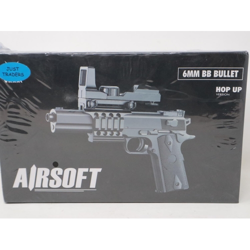 2070 - New old stock airsoft pistol, boxed and factory sealed. UK P&P Group 1 (£16+VAT for the first lot an... 