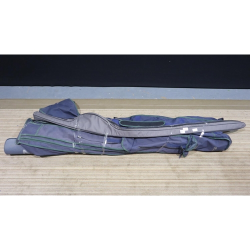 Four fishing rod bags. UK P&P Group 2 (£20+VAT for the first lot and £4+VAT  for subsequent lots)