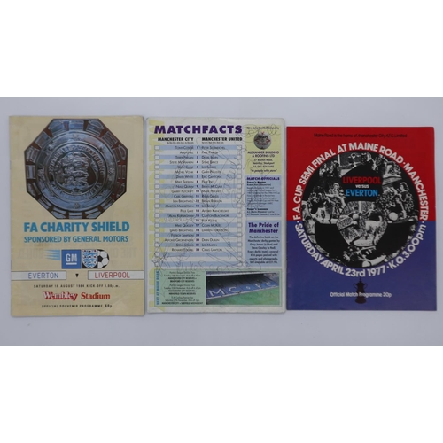 2036 - Manchester City Vs United, November 1993 programme signed by the players and two other programmes. U... 
