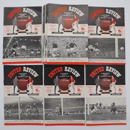 2042 - Manchester United programmes 1965-67 (41). UK P&P Group 1 (£16+VAT for the first lot and £2+VAT for ... 
