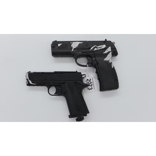 2073 - Crosman 1088 .177 CO2 pistol and a Daisy Powerline model 15 XT (2). UK P&P Group 2 (£20+VAT for the ... 