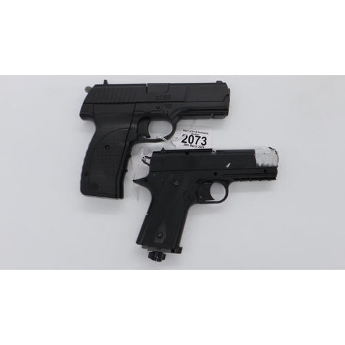 2073 - Crosman 1088 .177 CO2 pistol and a Daisy Powerline model 15 XT (2). UK P&P Group 2 (£20+VAT for the ... 