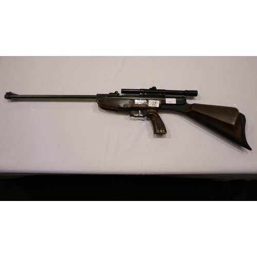 2077 - ASI Paratrooper .22 air rifle with BSA scope and gunslip. UK P&P Group 2 (£20+VAT for the first lot ... 