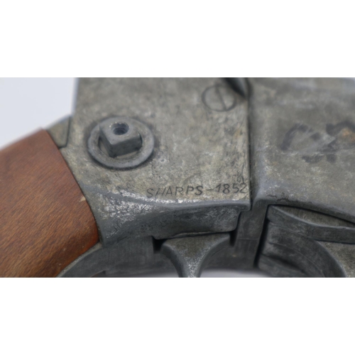 2084 - 20th century replica Sharps M1852 flare pistol. UK P&P Group 2 (£20+VAT for the first lot and £4+VAT... 