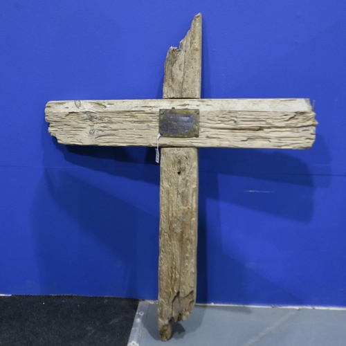 2094 - WWI Wooden Makeshift German Grave Marker from a Field Burial in Normandy, France. This was replaced ... 
