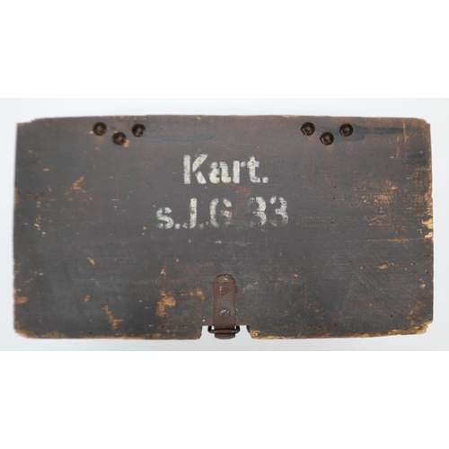 2097 - WWII German 15cm Sig 33 Cartridge Box with original labels, stencils, and internals, UK P&P Group 2 ... 