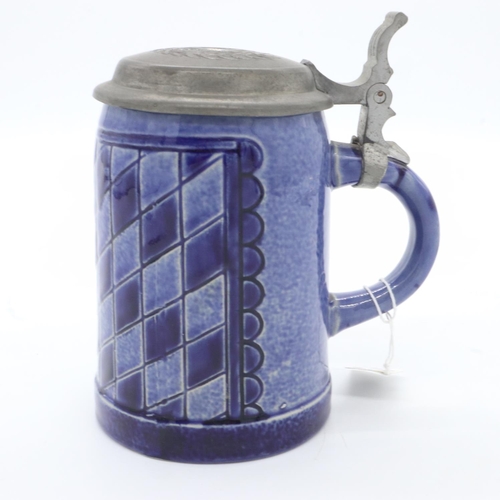 2101 - Third Reich Bavarian Lidded Stein, UK P&P Group 2 (£20+VAT for the first lot and £4+VAT for subseque... 